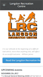 Mobile Screenshot of langdonrecreationcentre.com