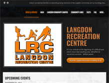 Tablet Screenshot of langdonrecreationcentre.com